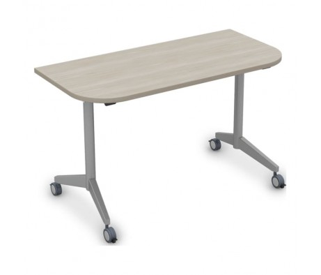 Складной радиусный стол Simple с фиксаторами (1250*600*750) 8ФСРР.101-S BEND new цвет венге