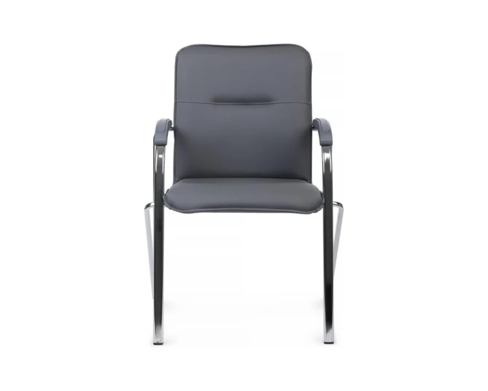 Стул Самба с пластиковыми подлокотниками SMB-03H Хром гальв.