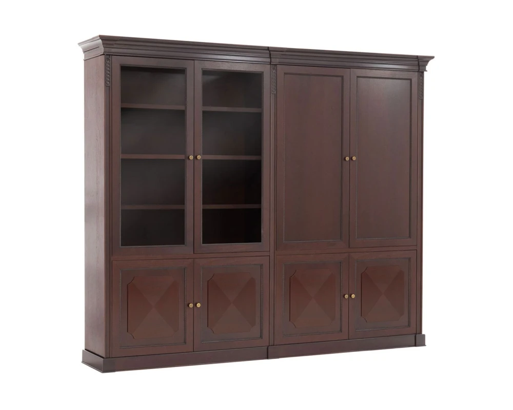 Шкаф комб. и 4 дер. двери L279 279x50x234 Doge Орех танганьика