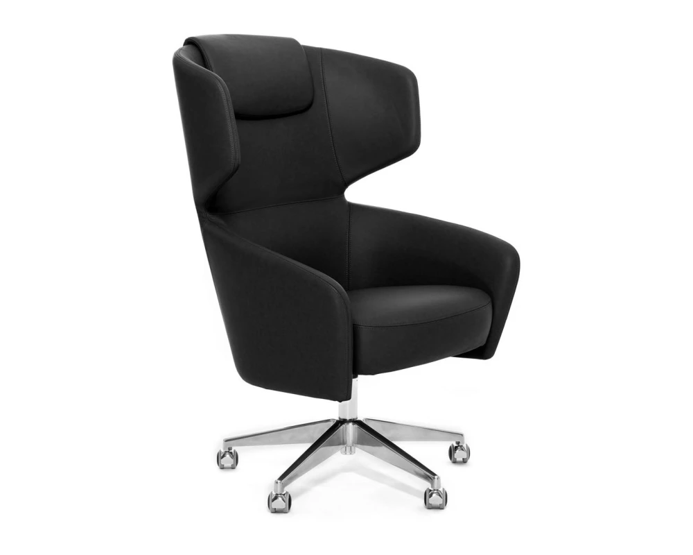 Кресло Vento Vip Натуральная кожа, Черный