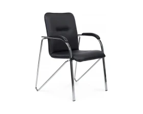 Стул Самба с пластиковыми подлокотниками SMB-03H Хром гальв. images