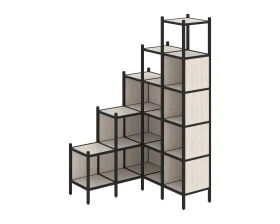 Угловой внутренний стеллаж L-49 1278x1278x2280 Лофт / Loft images