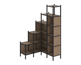 Угловой внутренний стеллаж L-49 1278x1278x2280 Лофт / Loft images