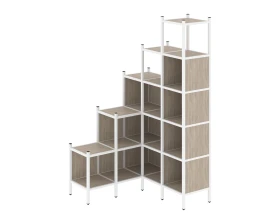 Угловой внутренний стеллаж L-49 1278x1278x2280 Лофт / Loft images