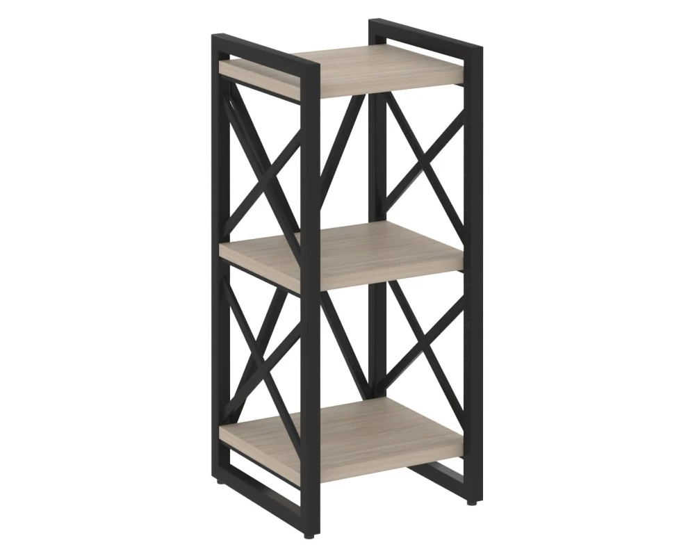 Стеллаж на регулируемых опорах - 3 полки 400х400х910 Лофт / Loft