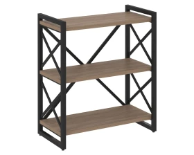 Стеллаж на регулируемых опорах - 3 полки 800х400х910 Лофт / Loft images