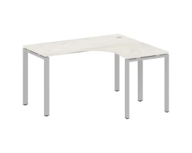 Стол офисный угловой правый на П-образном м/к 140x120x75 Метал Систем / Metal System images
