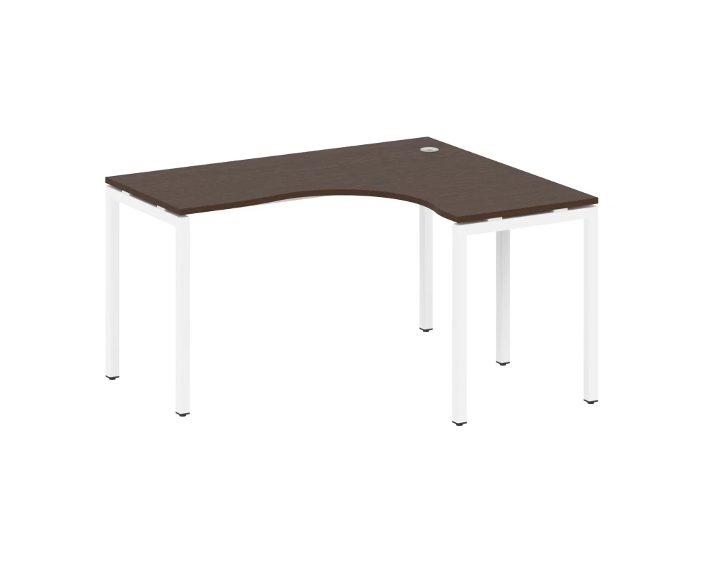 Стол криволинейный правый на П-образном м/к 1400x1200x750 Метал Систем Куатро 4х4 / Metal System Quattro 4x4