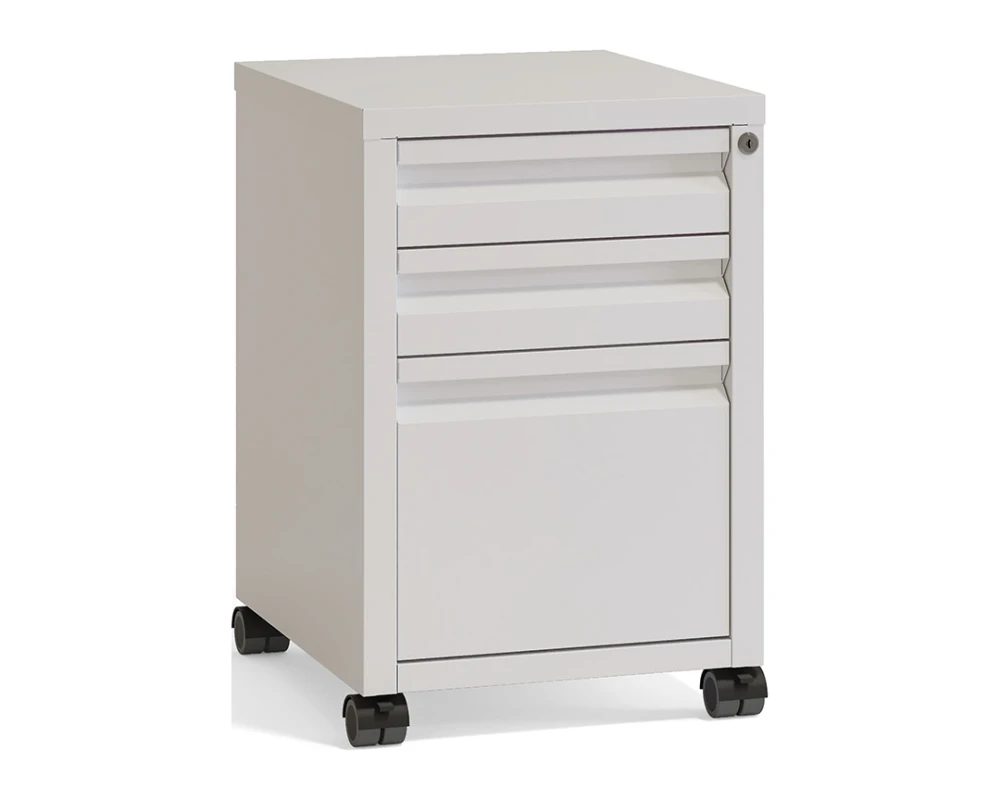 Тумба мобильная металлическая (центральный замок) Рива Металл / Riva Metal