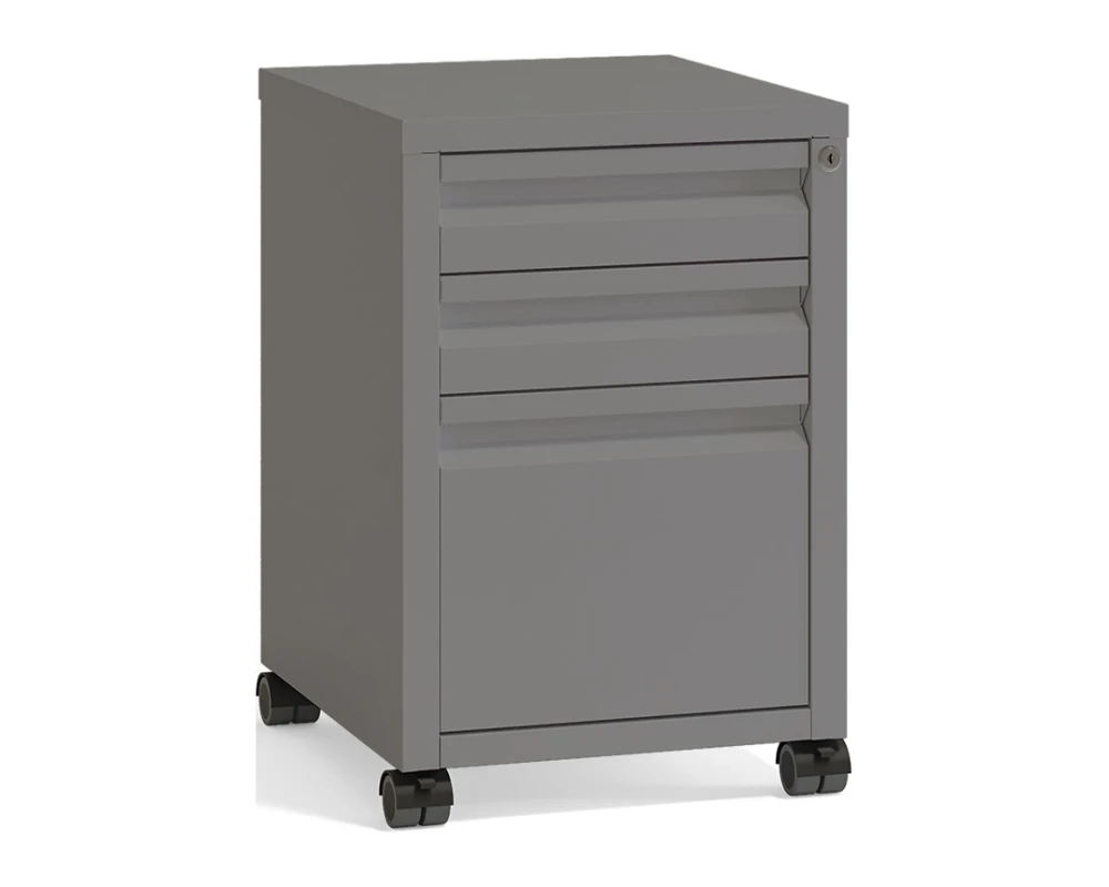 Тумба мобильная металлическая (центральный замок) Рива Металл / Riva Metal