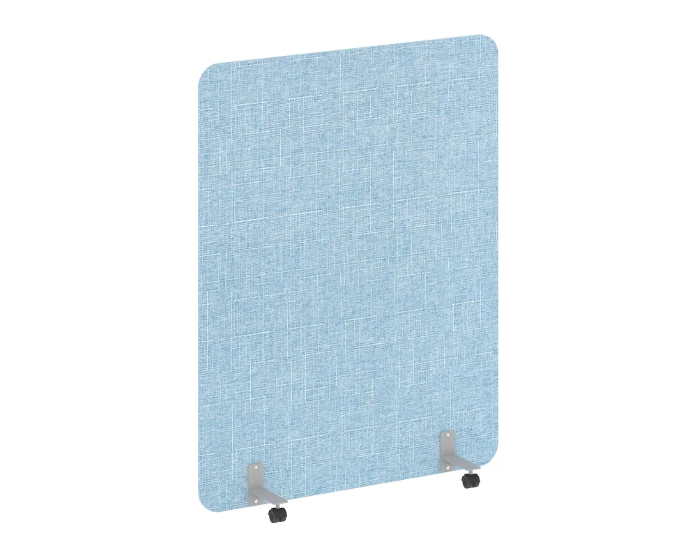 Перегородка на металлических опорах, на роликах 1360x18x1800 R-line soft