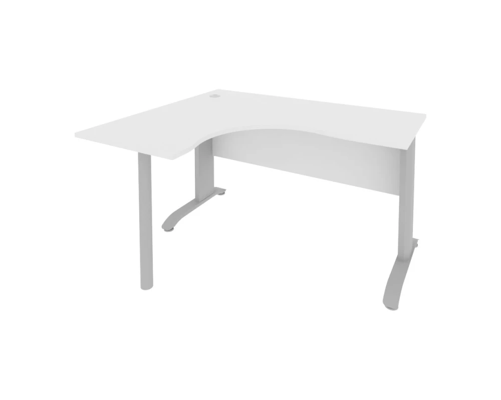 Стол офисный угловой левый металлокаркас 1400x1200x755 Рива / Riva