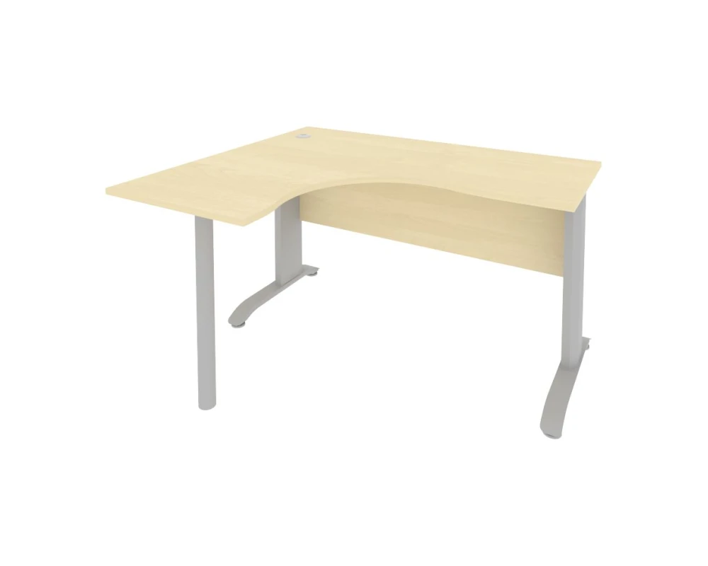 Стол офисный угловой левый металлокаркас 1400x1200x755 Рива / Riva