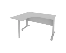Стол офисный угловой левый металлокаркас 1400x1200x755 Рива / Riva images