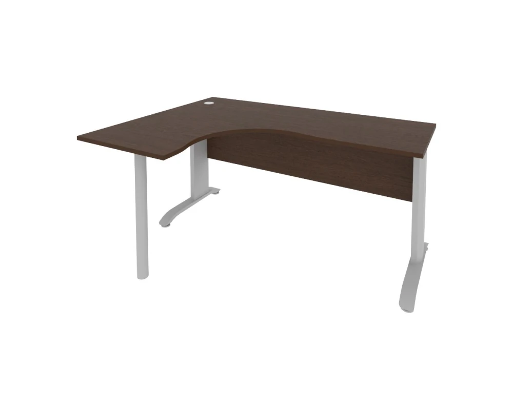 Стол офисный угловой левый металлокаркас 1600x1200x755 Рива / Riva