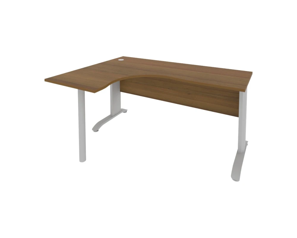 Стол офисный угловой левый металлокаркас 1600x1200x755 Рива / Riva