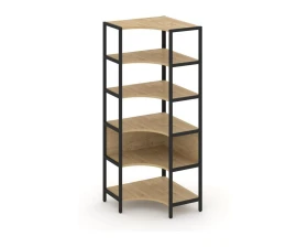 Односекционный угловой стеллаж пятиярусный 810х810х1980 Шелф Систем / Shelf System images