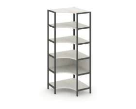 Односекционный угловой стеллаж пятиярусный 810х810х1980 Шелф Систем / Shelf System images