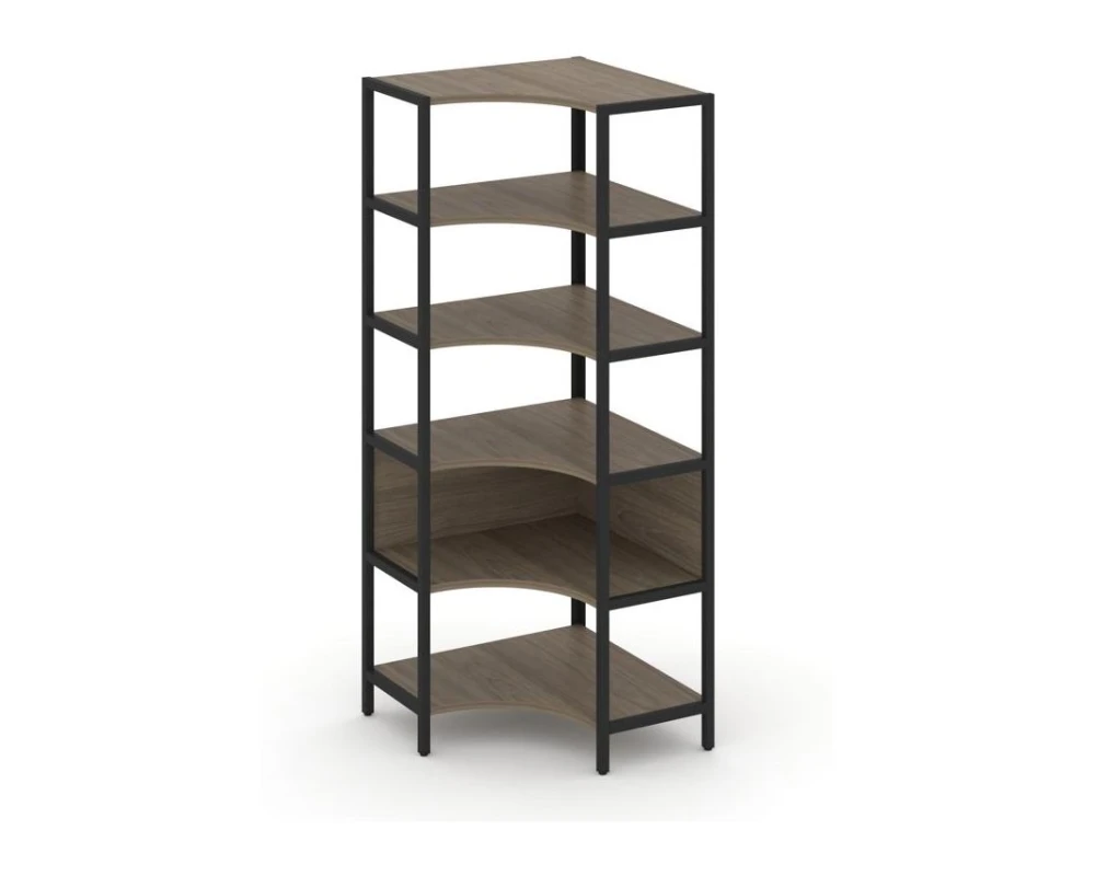 Односекционный угловой стеллаж пятиярусный 810х810х1980 Шелф Систем / Shelf System