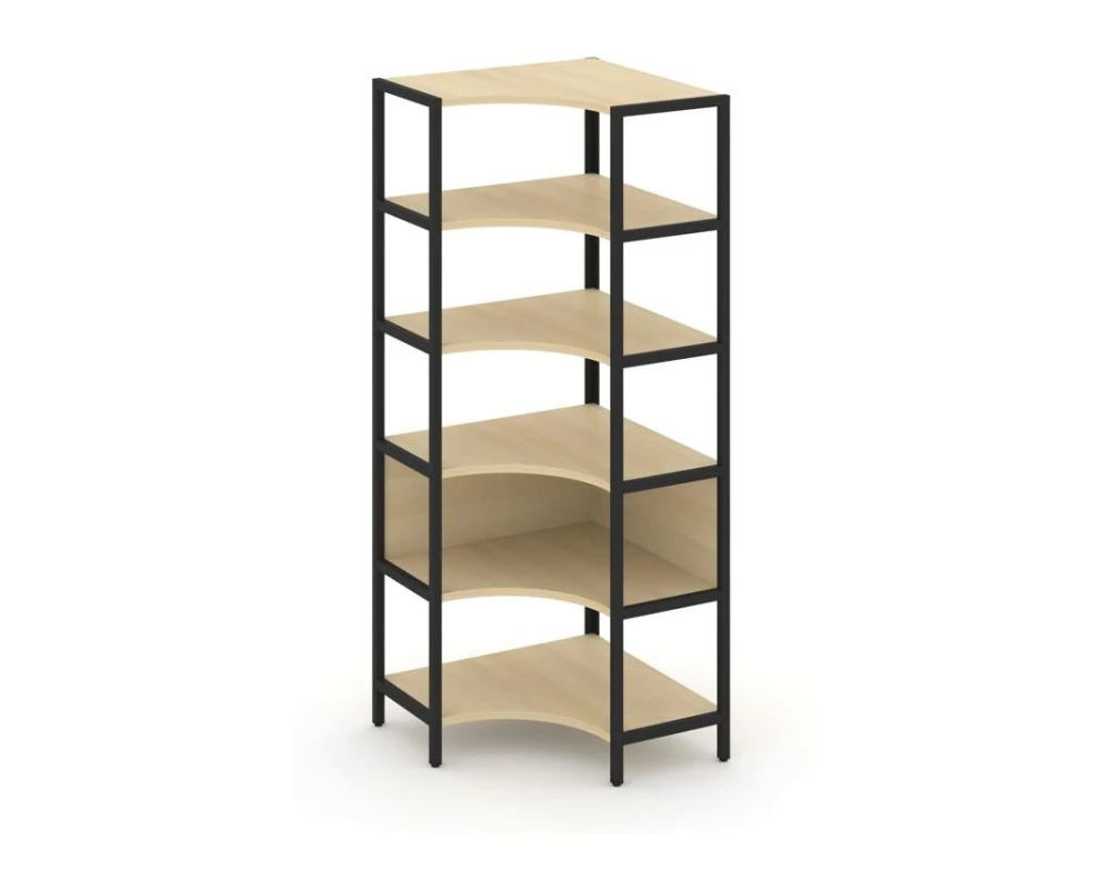 Односекционный угловой стеллаж пятиярусный 810х810х1980 Шелф Систем / Shelf System