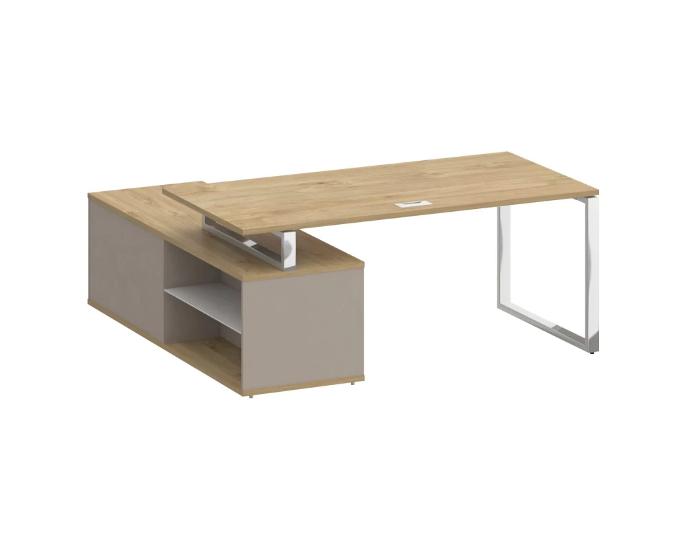 Стол для руководителя с опорной греденцией, правый 180 Шифт / Shift