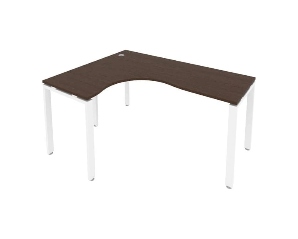 Стол криволинейный левый на П-образном м/к 160x120x75 Метал Систем / Metal System