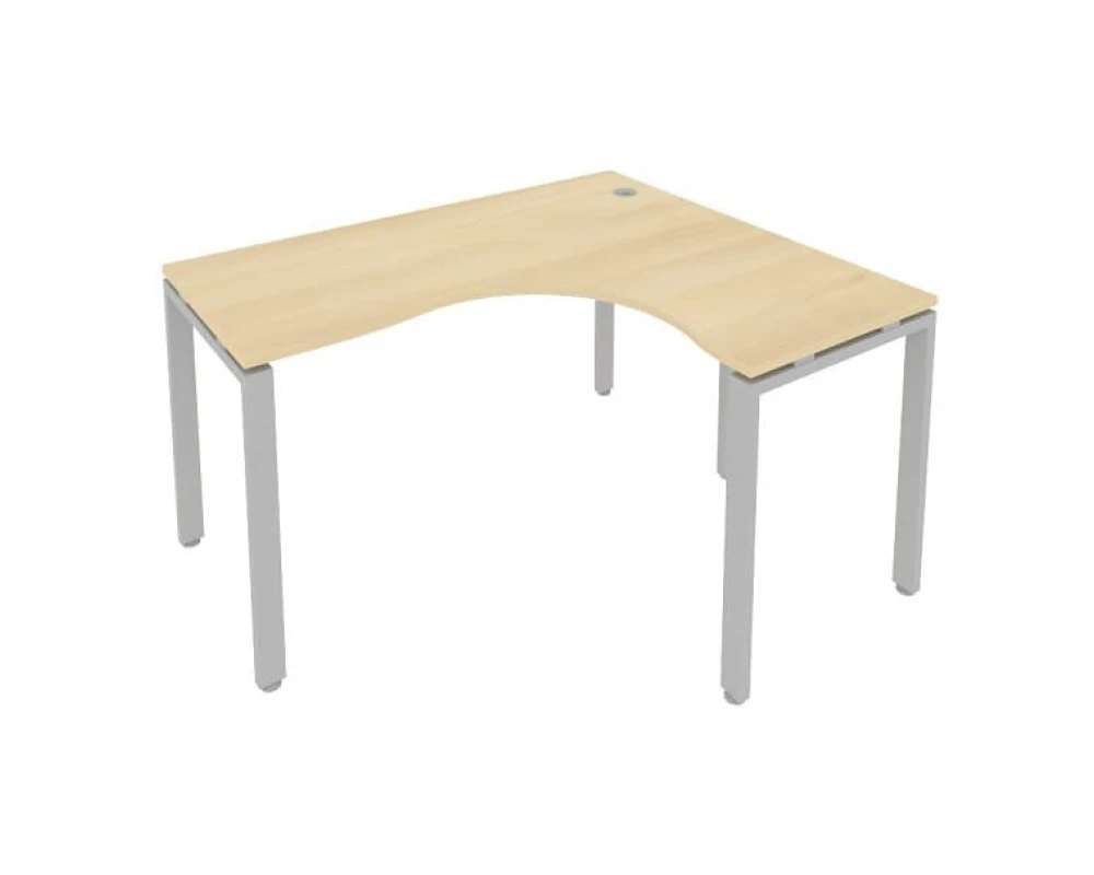 Стол офисный угловой правый на П-образном м/к 140x120x75 Метал Систем / Metal System