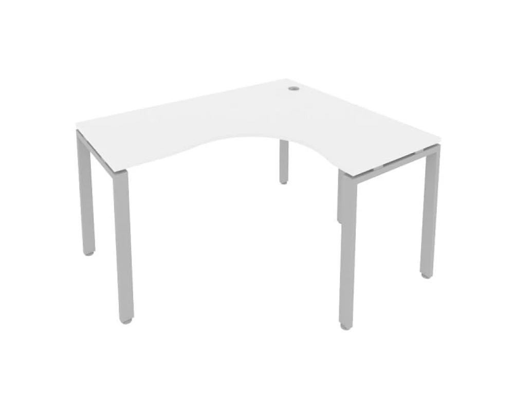 Стол офисный угловой правый на П-образном м/к 140x120x75 Метал Систем / Metal System