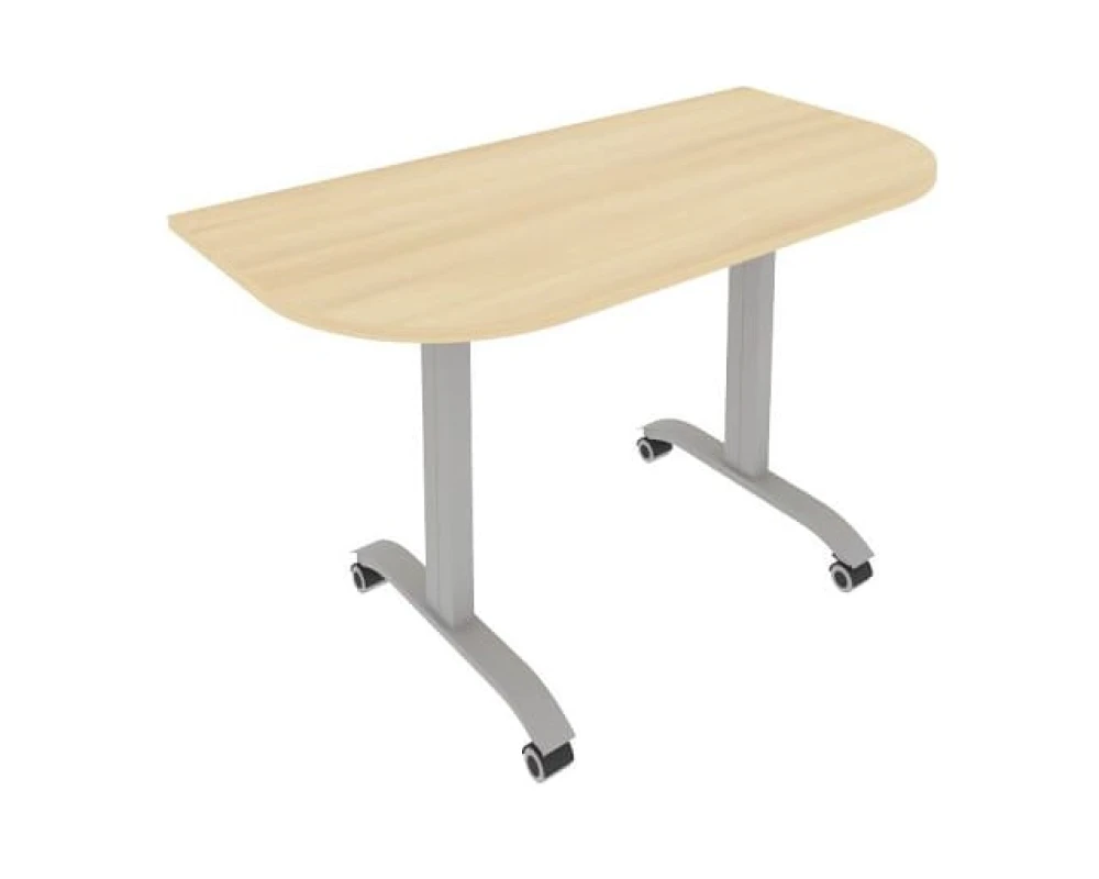 Стол радиусный складной мобильный 1300x650x757 Мобайл Систем / Mobile System