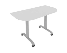 Стол радиусный складной мобильный 1300x650x757 Мобайл Систем / Mobile System images