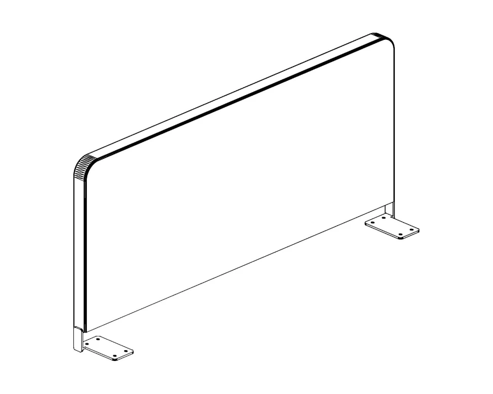 Экран боковой Ткань 980х28х297 Стайл Проджект / Style Project