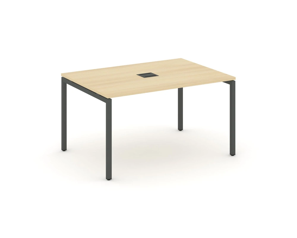 Стол переговорный на П-образном каркасе 40 мм с лючком 980x980x750 Стайл Проджект / Style Project