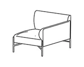 Одноместная секция, п/л слева Toscana images