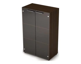 Шкаф средний со стеклом (798*430*1277) 4Ш.017.3 Тайм-Макс / Taim-Max images