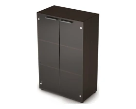 Шкаф средний со стеклом (798*430*1277) 4Ш.017.3 Тайм-Макс / Taim-Max images