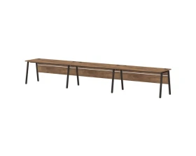 Линейный кластер на 3 рабочих места 4800х700х750 Лавана Стил / Lavana Steel images