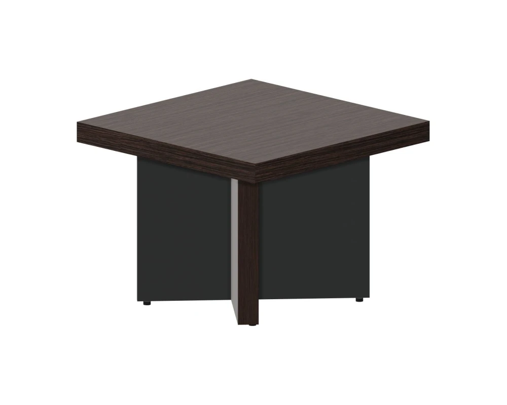 Стол журнальный 60х60x45 (на опорах-панелях) Фабер / Faber Дуб Мокко/Антрацит