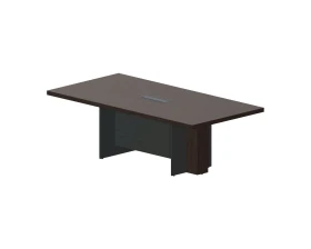 Стол для переговоров 240х120х77,5 (с метал.аутлетом) Фабер Митин / Faber Meeting Дуб Мокко/Антрацит images