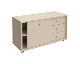 Тумба выкатная 3 ящика без замка дверь купе 120,2x50x66 Born images
