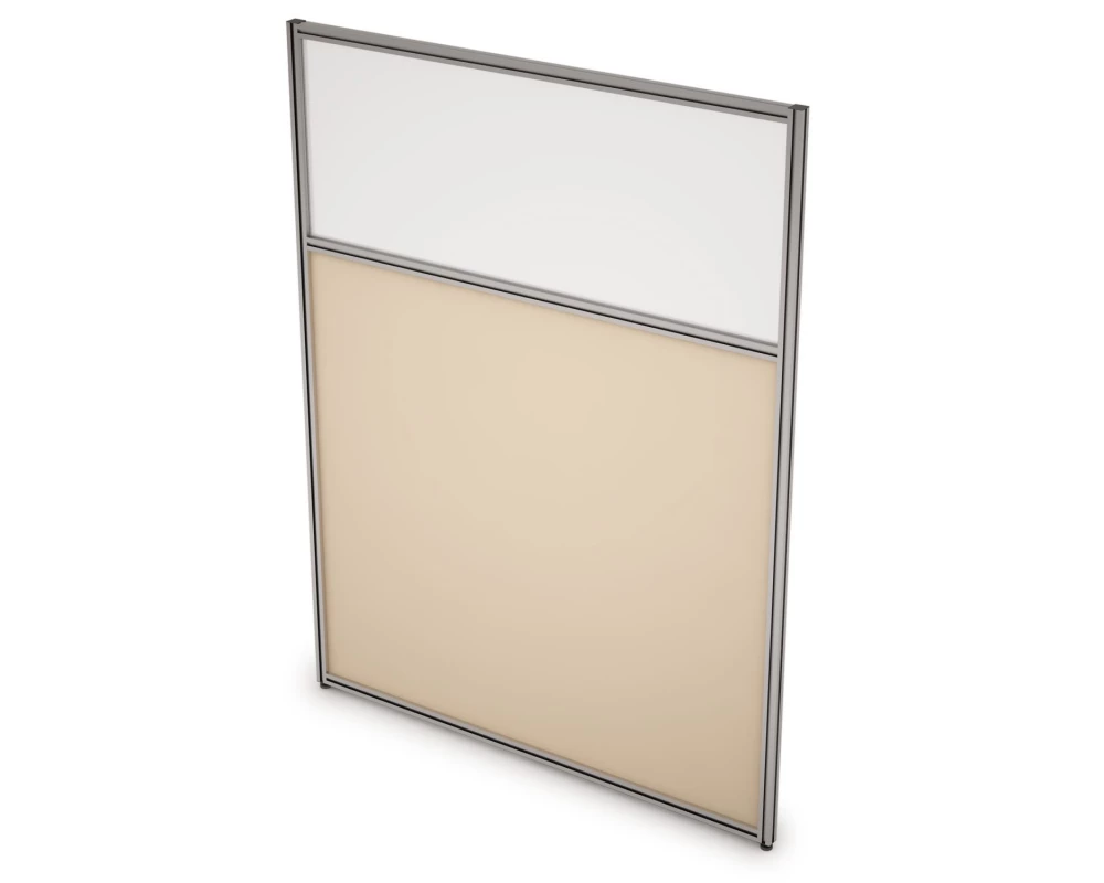 Перегородка напольная комби ЛДСП+Стекло 1400x1600x29 Арго