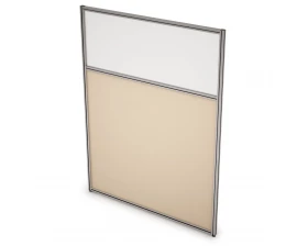 Перегородка напольная комби ЛДСП+Стекло 700x1300x29 Арго images