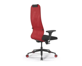 Кресло ErgoLife SynchroSit 8 B1-9D M25.B11.G19.W28 Сетка/Ткань, Красный/Черный images