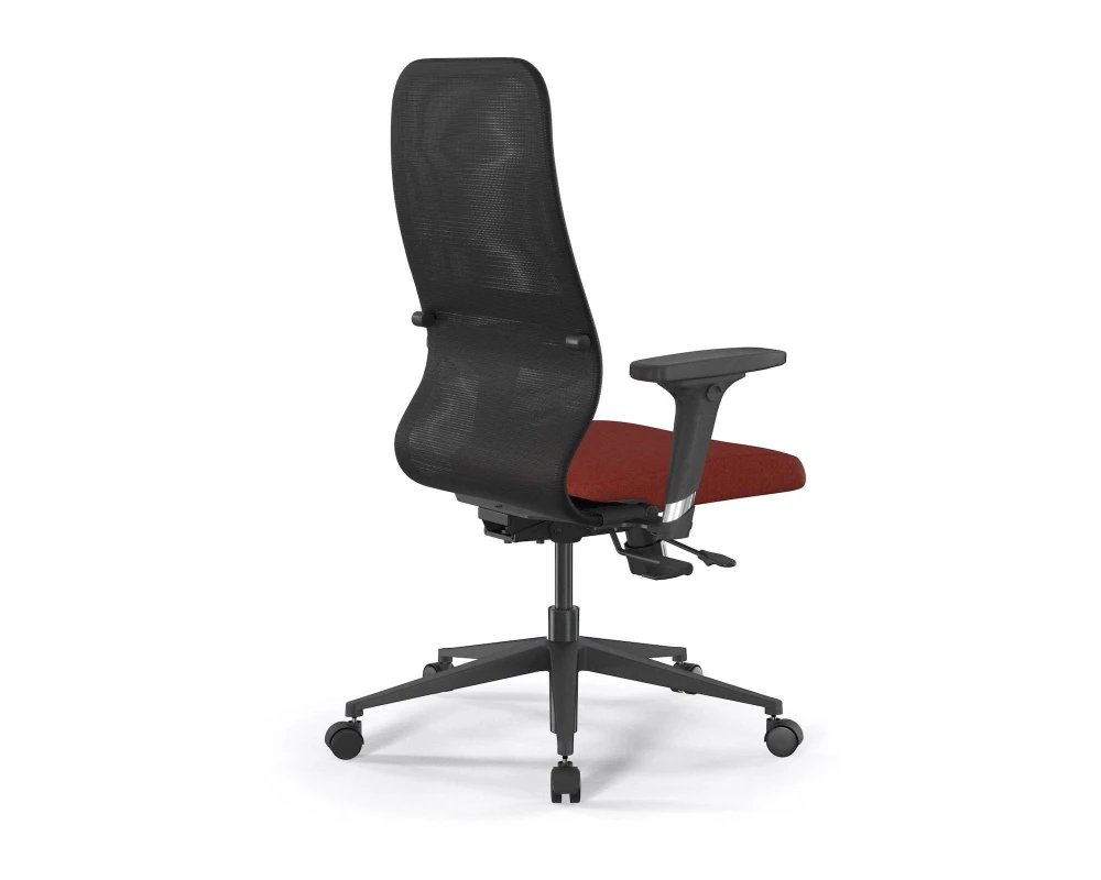 Кресло ErgoLife SynchroSit 8 B2-9D M18.B11.G19.W02 Сетка/Ткань, Черный/Красный