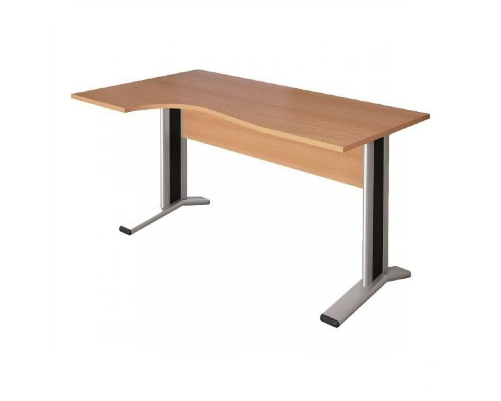 Стол кривол. лев. на м/к 1404х904(704)х756 КМ63 Монолит