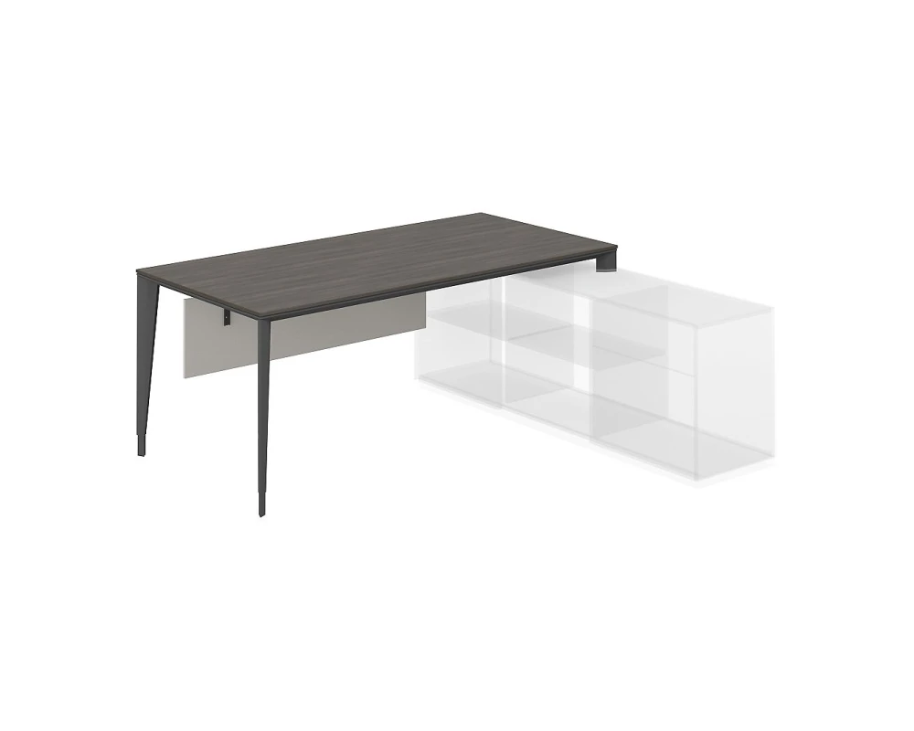 Стол под опорную тумбу 1700, 1800x900x740 Атлас / Atlas Брэнсон трюфель