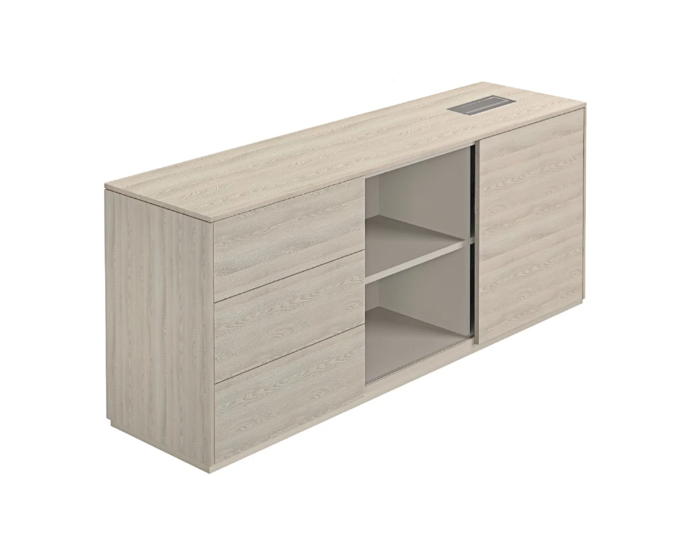 Тумба опорная, 1700x450x620 левая Атлас / Atlas Ясень Навара