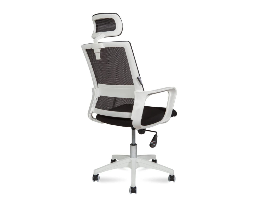 Кресло руководителя Norden Бит white Сетка/Ткань, Черный