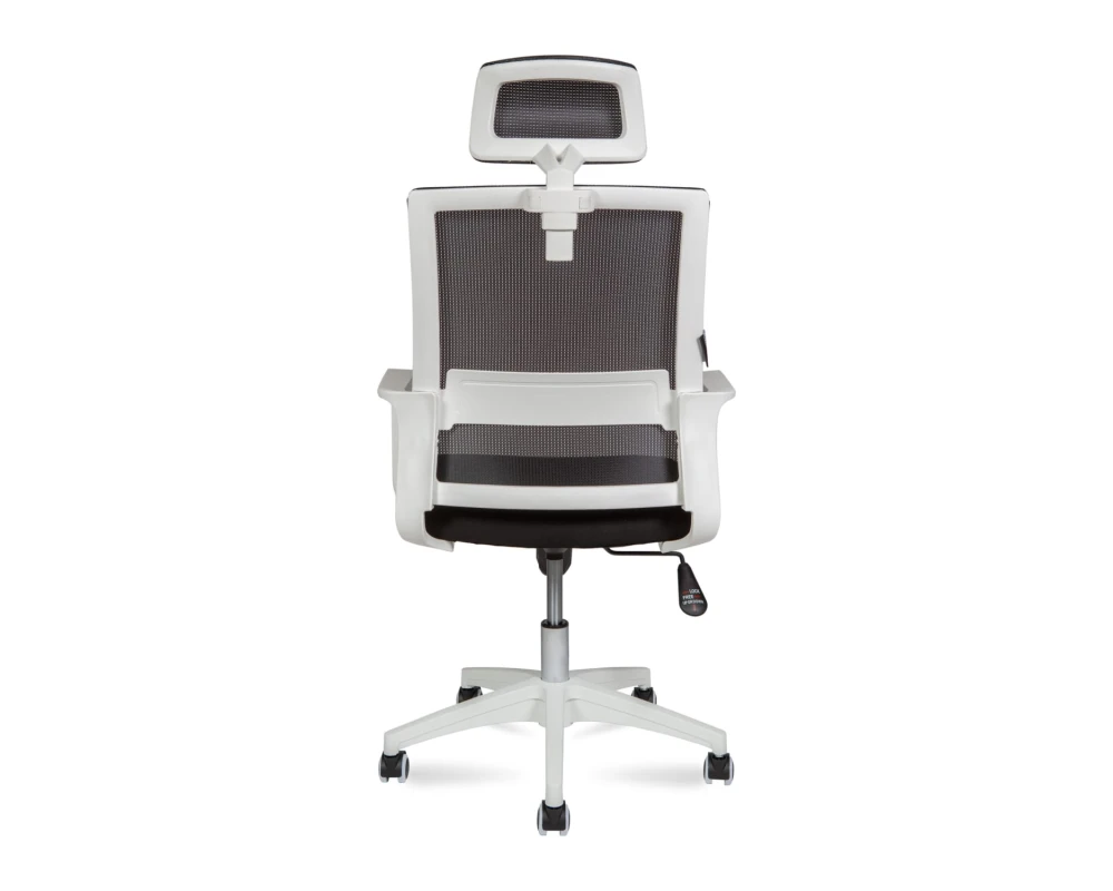 Кресло руководителя Norden Бит white Сетка/Ткань, Черный