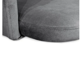 Стул барный SHT-ST33/S66 Велюр, Угольно-серый/Хром лак images