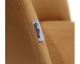 Стул барный SHT-ST35/S66 Велюр, Горчичный/Черный муар images